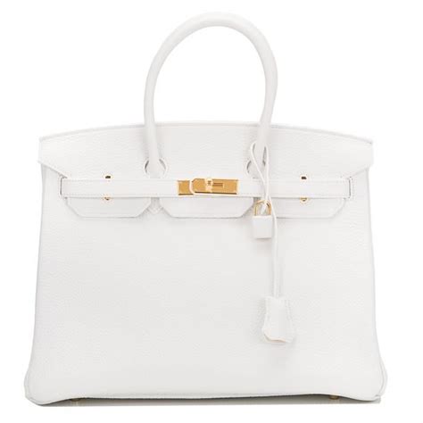 hermes birkin 35 white taurillon clemence|Hermes Birkin 35cm.